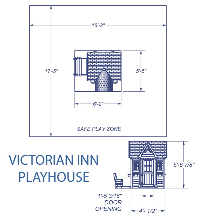 Victorian inn best sale wooden playhouse